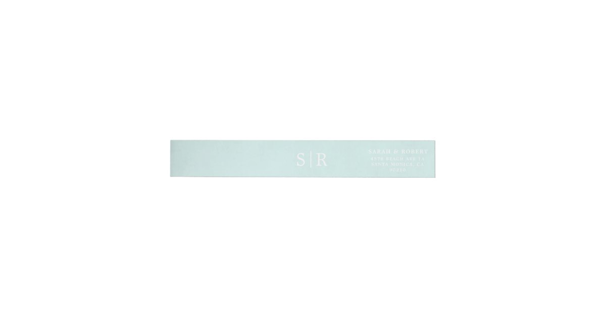 Wedding Invitation Wrap Around Label 