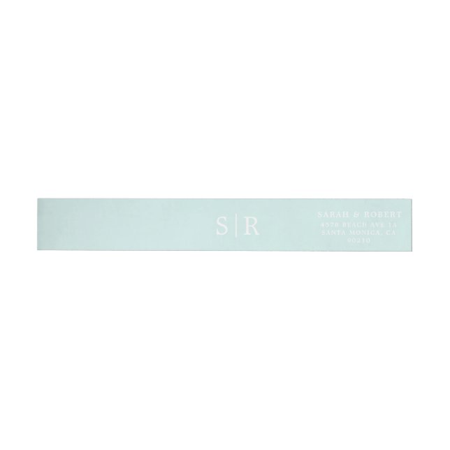 Wedding Invitation Wrap Around Label (Individual)
