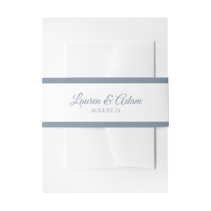 Wedding Invitation Wrap   Basic Borders-Dusty Blue