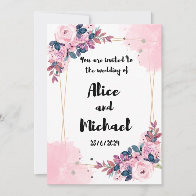 Wedding invitations  (Front)