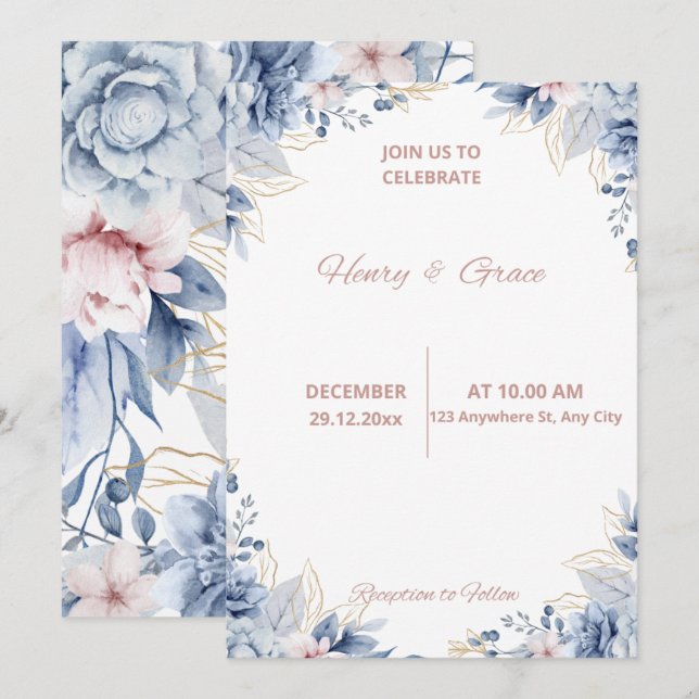 Wedding Invitations (Front/Back)