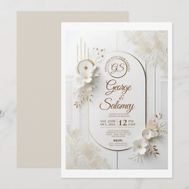 Wedding Invitations (Front/Back)