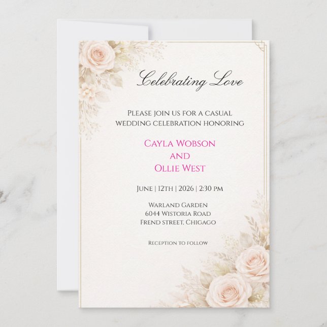 Wedding invitations (Front)