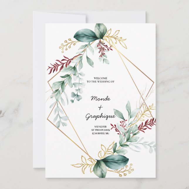 Wedding Invitations Art (Front)