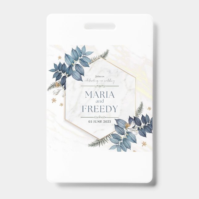 Wedding invitations badge (Front)