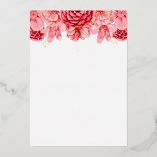 Wedding Invitations, Birthday, party, anniversary, Foil Invitation