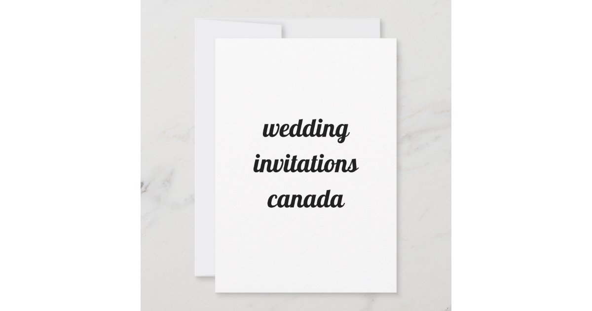 wedding invitations canada Zazzle