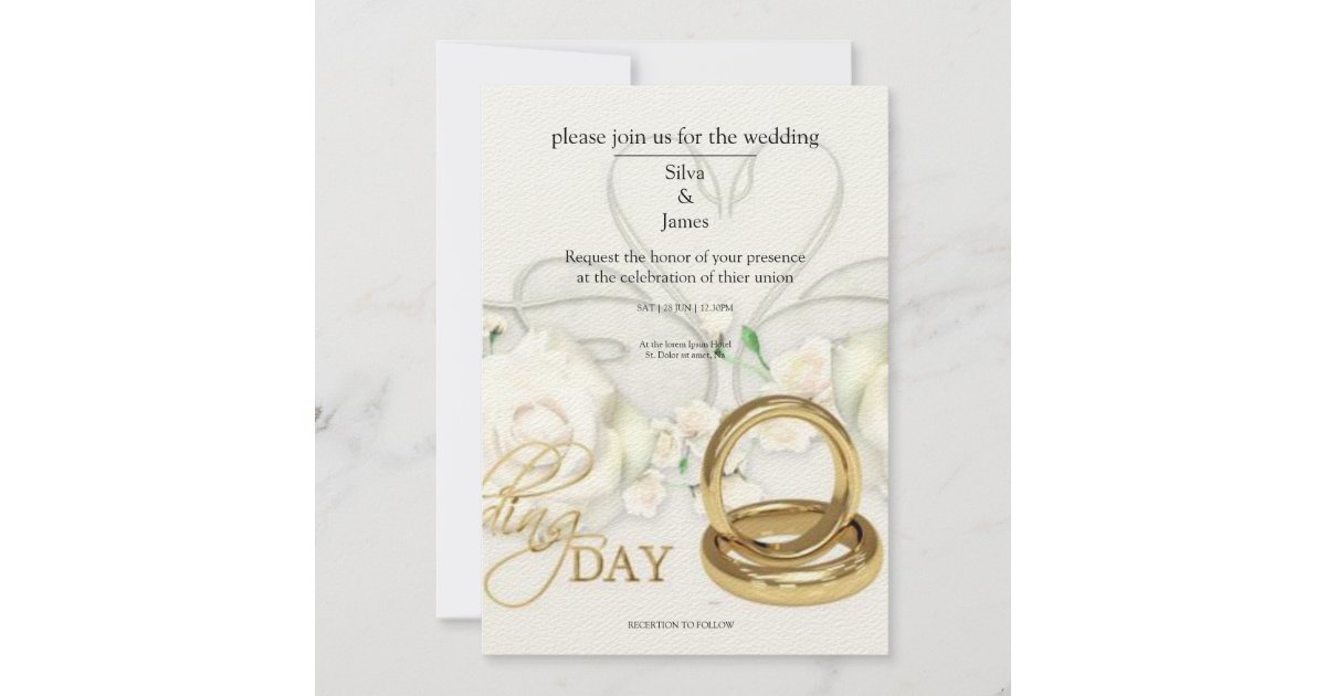 wedding invitations card samples Zazzle