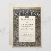 Wedding Invitations | Champagne Ivy Collection (Front/Back)