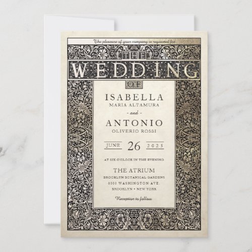 Wedding Invitations  Champagne Ivy Collection