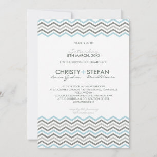 WEDDING INVITATIONS :: chevron1 5x7 3