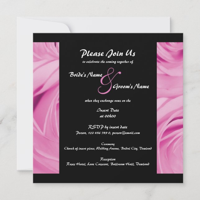 Wedding Invitations - customizable (Front)