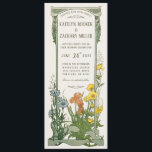 Wedding Invitations | Floral Art Nouveau<br><div class="desc">Wedding Invitations | Floral Art Nouveau | Vintage watercolor,  oil paint elegant garden flowers.</div>