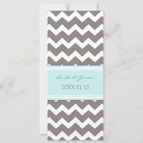 Wedding Invitations Grey Blue Chevron