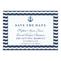 Wedding Invitations | Nautical Navy SAVE THE DATE