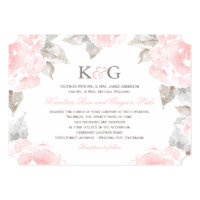 Wedding Invitations | Pink Watercolor Roses