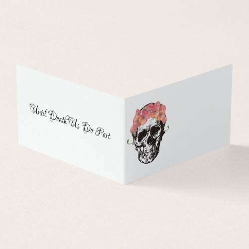 Wedding Invitations Skulls and Poppies