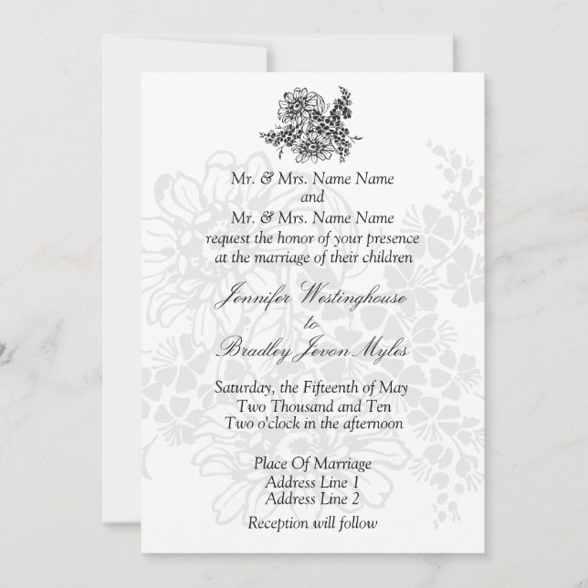 Wedding Invitations Template (Front)