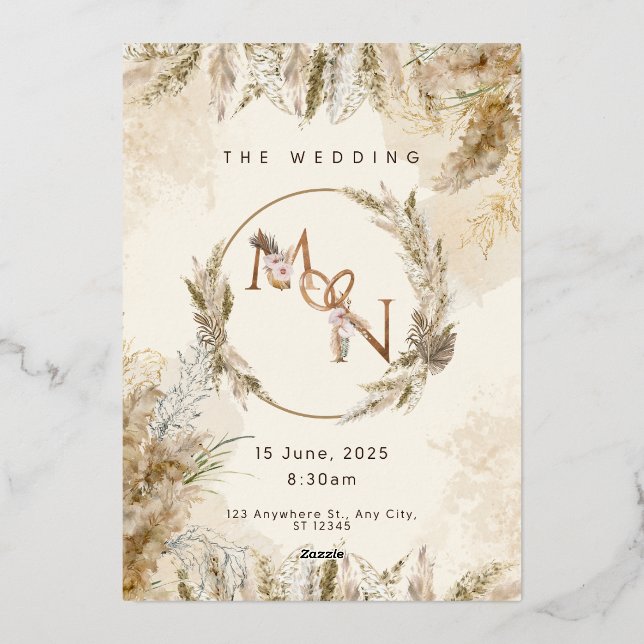 Wedding Invitations: The Perfect Beginning to Your Foil Invitation (Back)