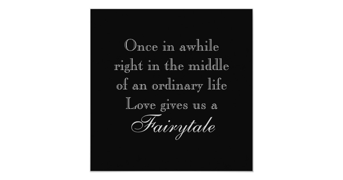 Wedding Invitations With Fairytale Love Quote Zazzle Com