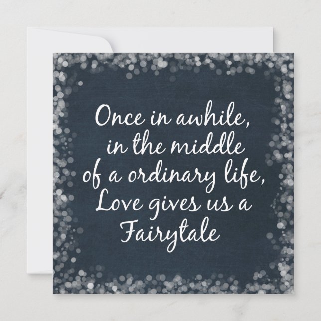 Wedding Invitations with Love Quote (Front)