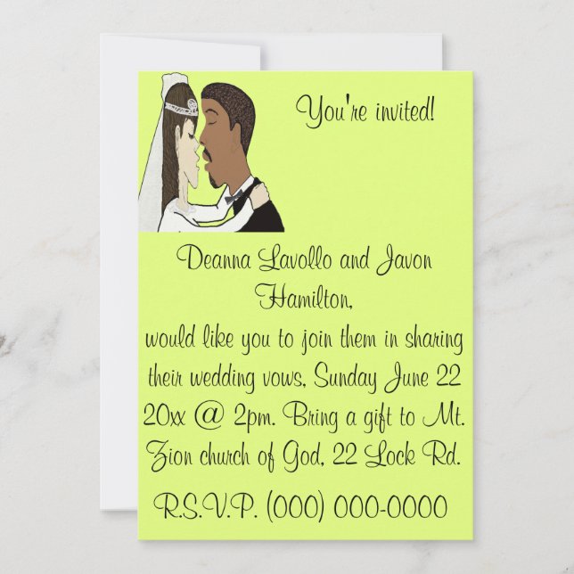 Wedding invite (Front)
