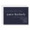 Wedding Invite | A+ Navy Blue