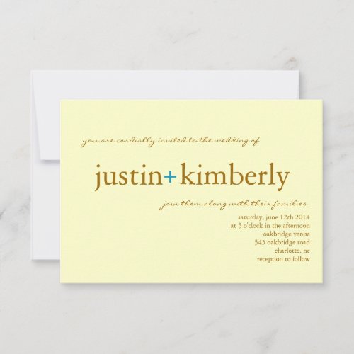 Wedding Invite | A+ |small ivbr