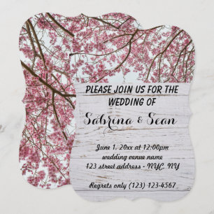 Wedding Invite Blended Half and Half Design