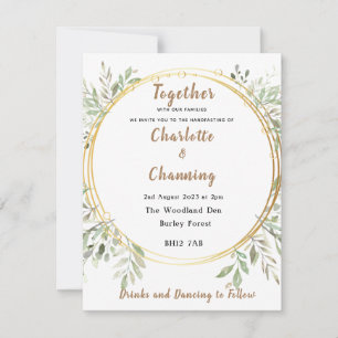 Wedding Invite Elegant RSVP Handfasting