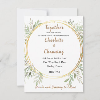 Wedding Invite | Elegant | RSVP | Handfasting