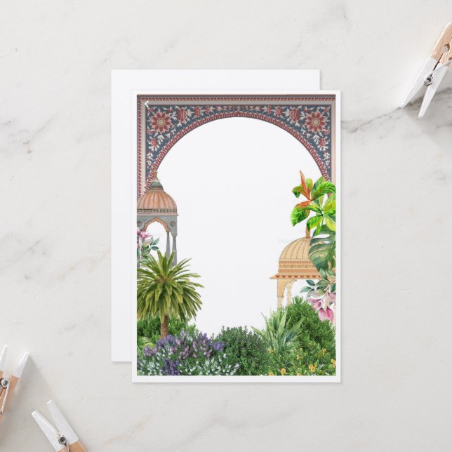 Wedding invite/ Indian invitation  (Front/Back In Situ)