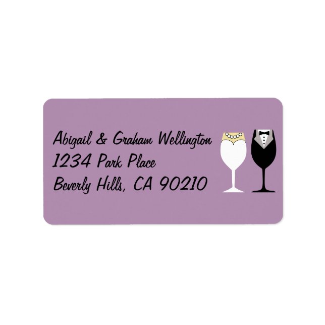 Wedding Invite or Thank You Address Labels (Front)