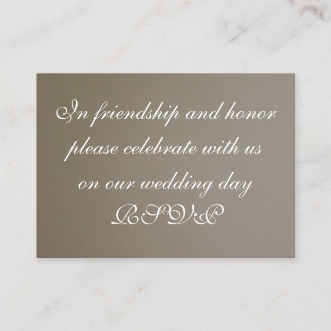 Wedding Invite Profile Card (Front)