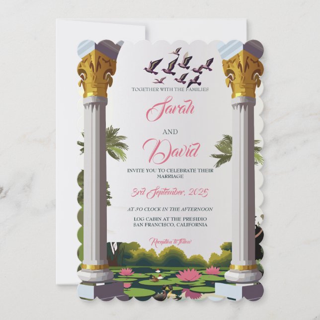 Wedding Invite_regal retreat Invitation (Front)