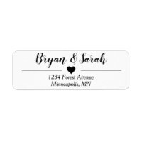 Wedding Invite Return Address Labels