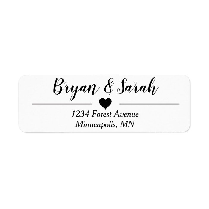 Wedding Invite Return Address Labels Zazzle Com