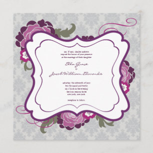 Wedding Invite // The Plum Bouquet Collection