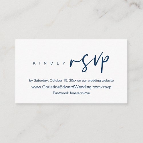 Wedding Invites Online RSVP Website Enclosed Card