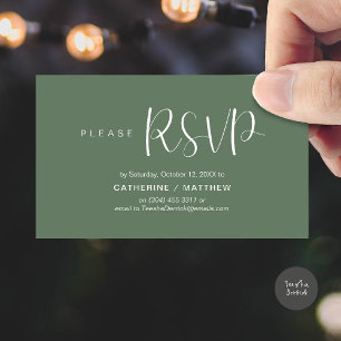 Wedding Invites RSVP Reminder, Modern Minimal