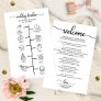 Wedding Itinerary Cocktail - Icon Wedding Welcome