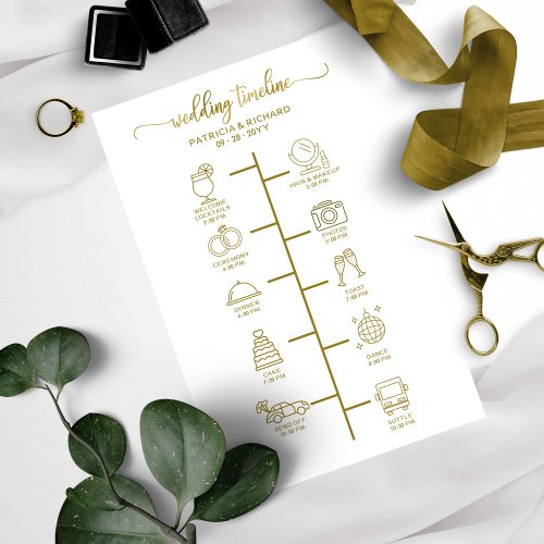 Wedding Itinerary Cocktail _ Icon Wedding Welcome 