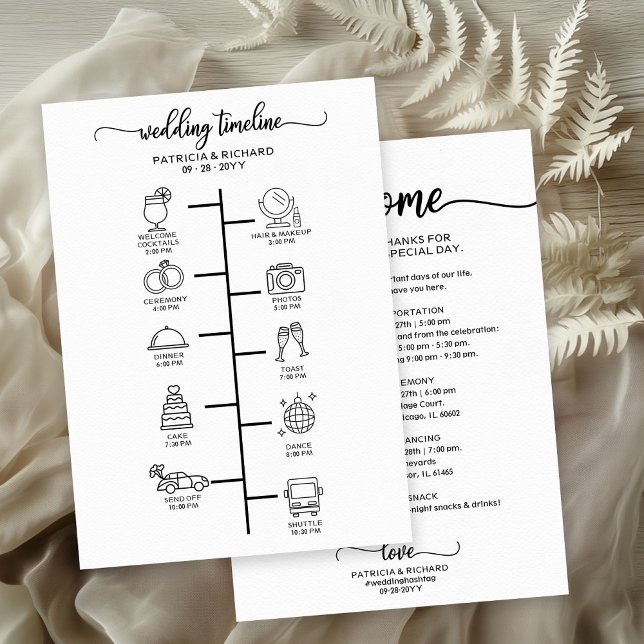 Wedding Itinerary Cocktail - Icon Wedding Welcome  (Creator Uploaded)
