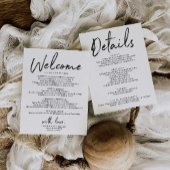 Wedding Itinerary Hotel Welcome Letter Details