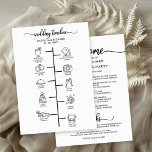 Wedding Itinerary Icon Chic Script Wedding Program<br><div class="desc">This stunning calligraphy wedding suite exudes a modern, bold, and timeless design. Our comprehensive collection provides everything you need to create a cohesive and chic atmosphere, including matching menu cards, personalized napkins, striking signs, favors, and much more. Don't hesitate to reach out via chat for personalized assistance or to discover...</div>