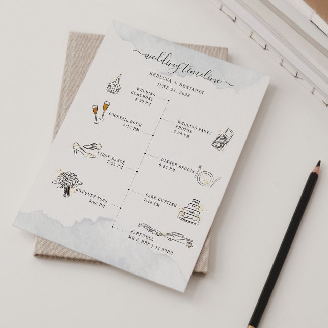 Wedding Itinerary Modern Icons Program (Creator Uploaded)