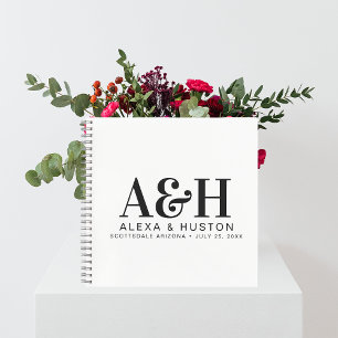 Wedding Journal Custom Monogram Planning Notebook