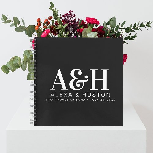 Wedding Journal Custom Monogram Planning Notebook