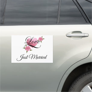 Wedding Just Married Car Magnet