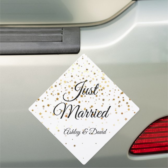 Wedding Just Married Car Magnet (In Situ)